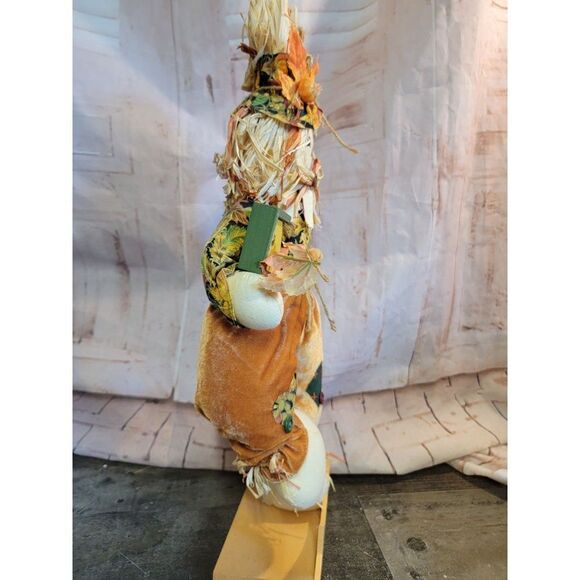 Happy harvest scarecrow birdhouse pumpkin fall figure decor - Picture 6 of 6